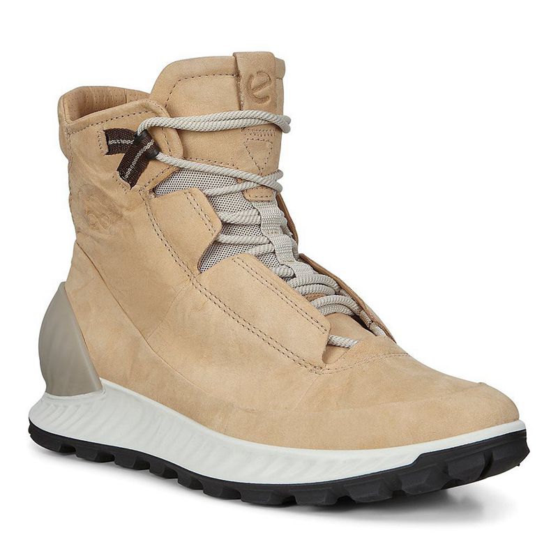 Men Boots Ecco Exostrike M - Outdoor Beige - India NFIVYJ614